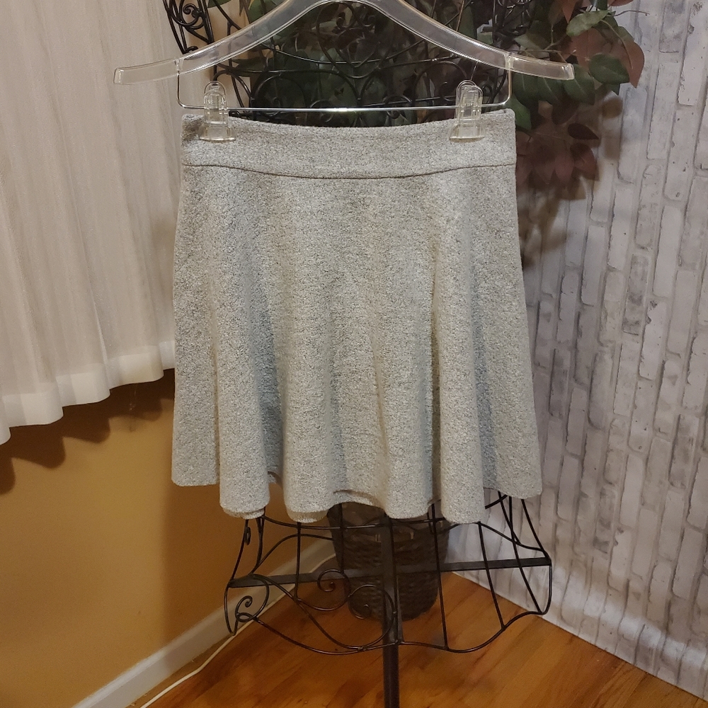 Club Monaco A-Line Wool Blend Gray Skirt